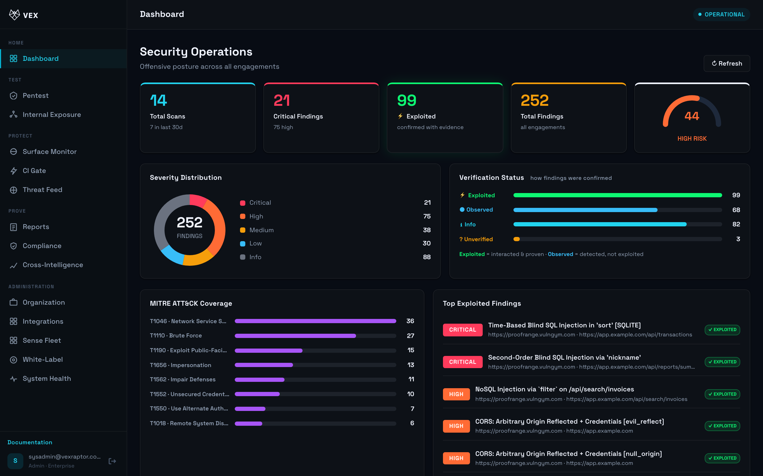 Vex Raptor console — api-explorer-response